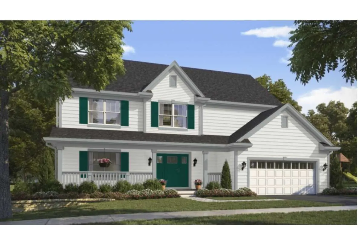 Pure White SW 7005 paint swatch shown as a Tallyn's Reach exterior scheme