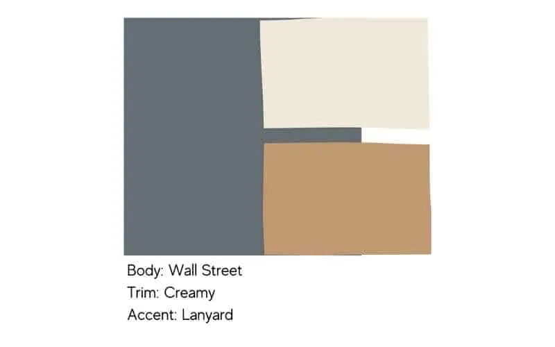 Wall Street SW 7665 paint swatch shown as an exterior body color